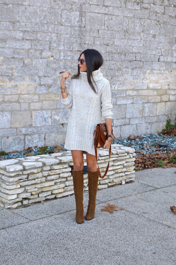 look cuissarde robe pull