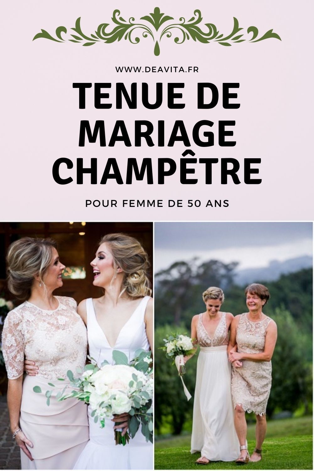 tenue mariage femme theme champetre