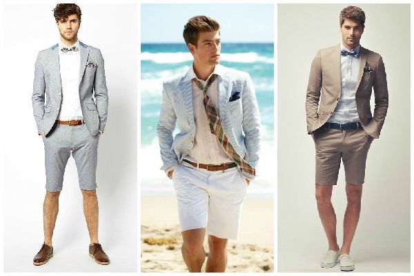 tenue mariage homme ete short