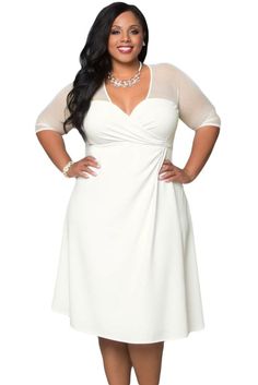 robe de mariage civil pour femme ronde