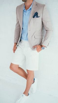 tenue mariage homme ete short