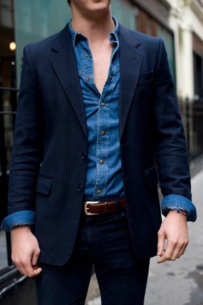 comment porter une veste en jean homme