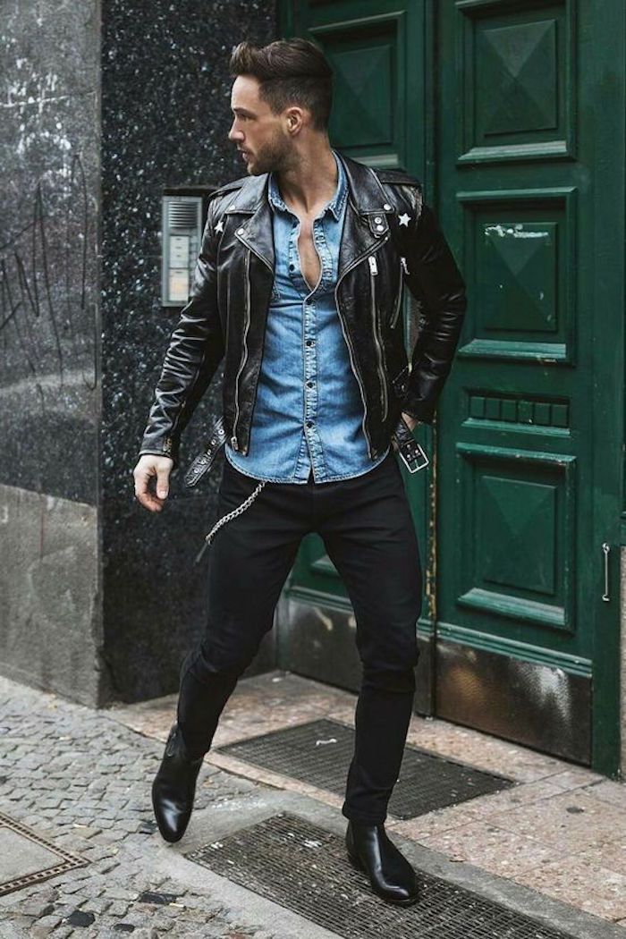 comment porter une veste en jean homme