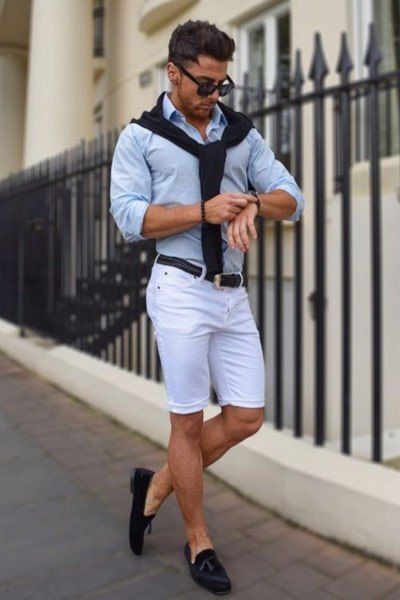 tenue mariage homme ete short