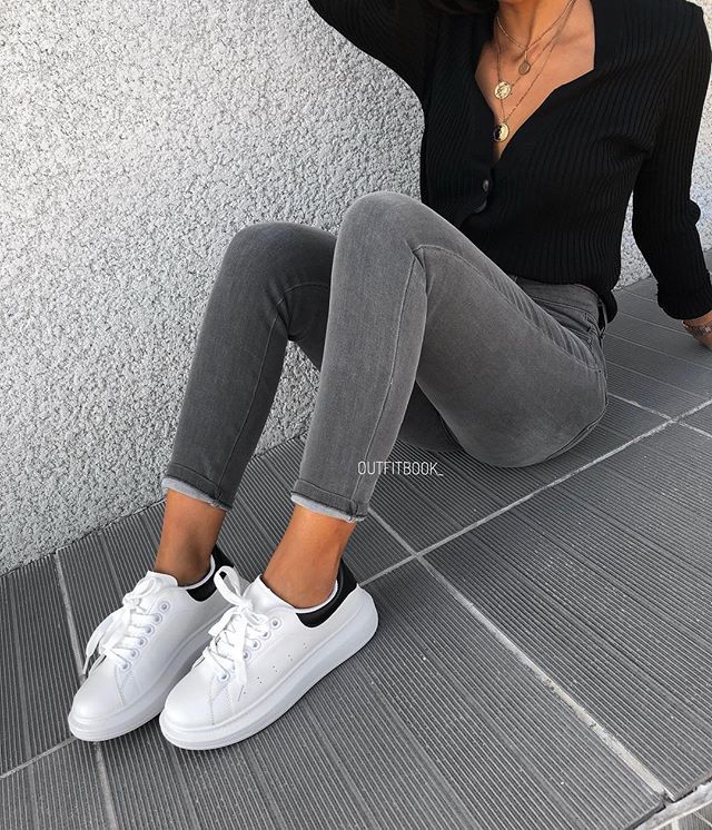 tenue pantalon gris