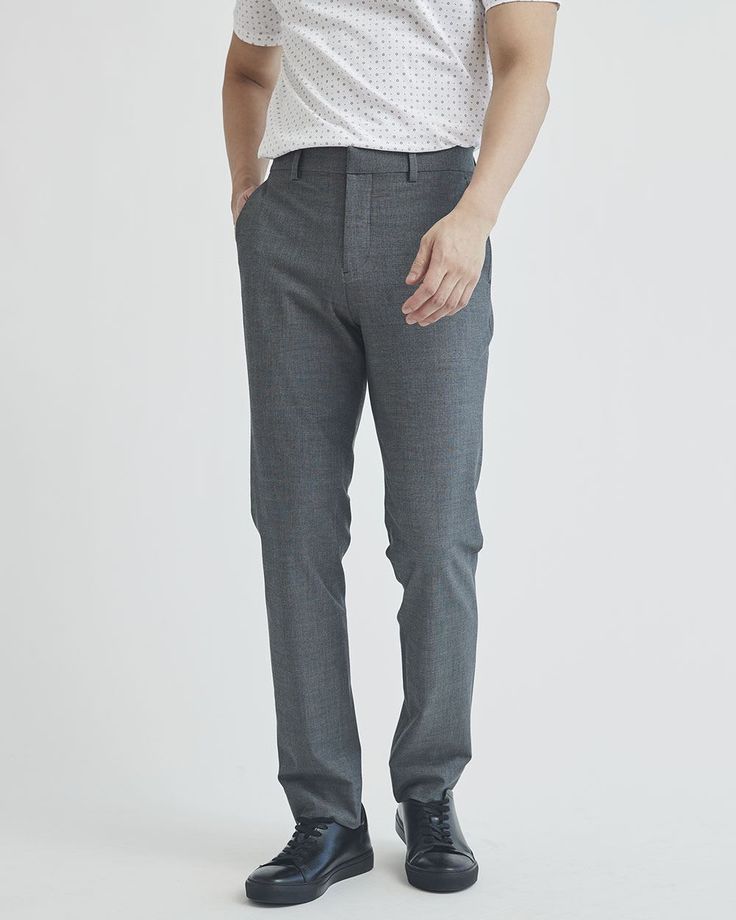 pantalon gris foncé homme