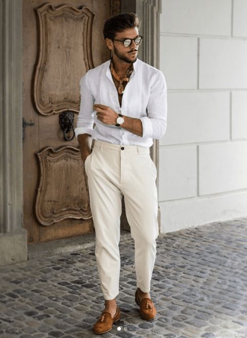 tenue homme chic été