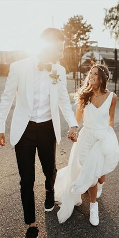 tenue mariage femme avec basket