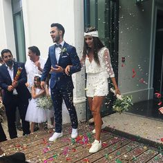 tenue mariage femme avec basket