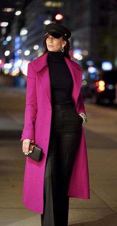 manteau fushia