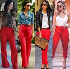 que porter avec un pantalon rouge