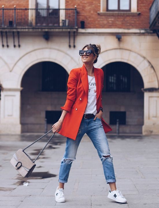 comment porter un blazer rouge femme