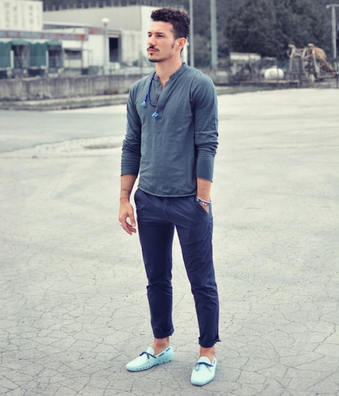 tenue avec jean bleu homme