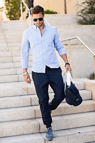 Comment Porter Une Chemise Bleu Clair Homme - PsM