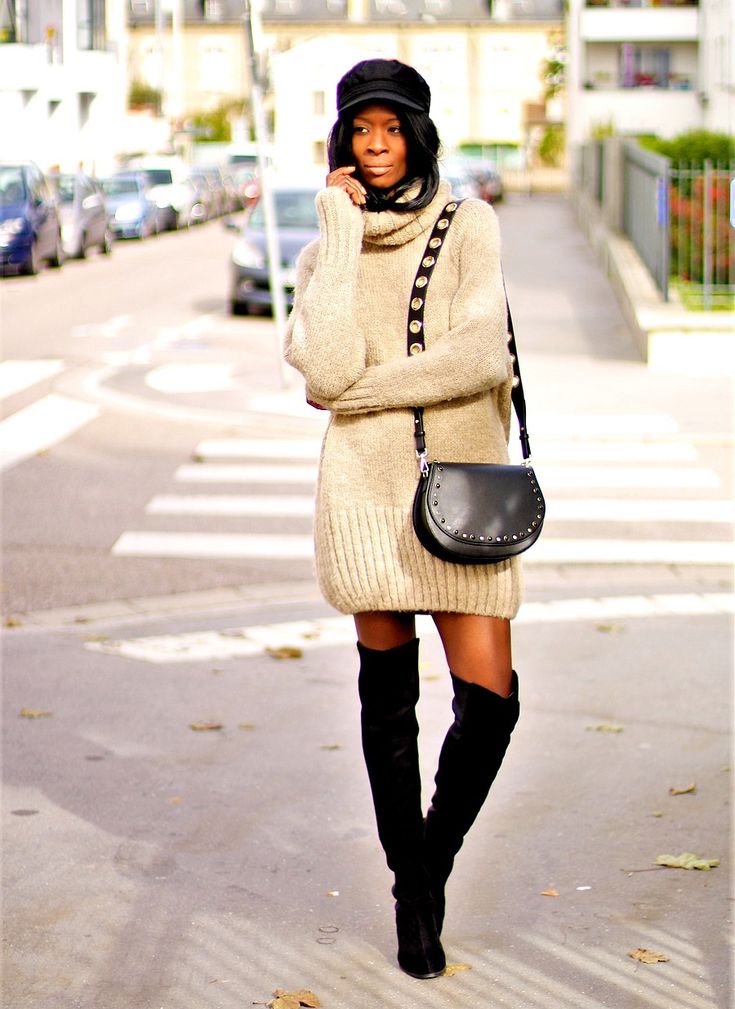 look robe pull beige