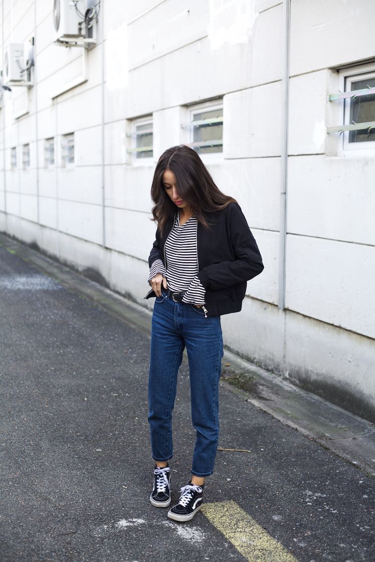 tenue jean noir hiver