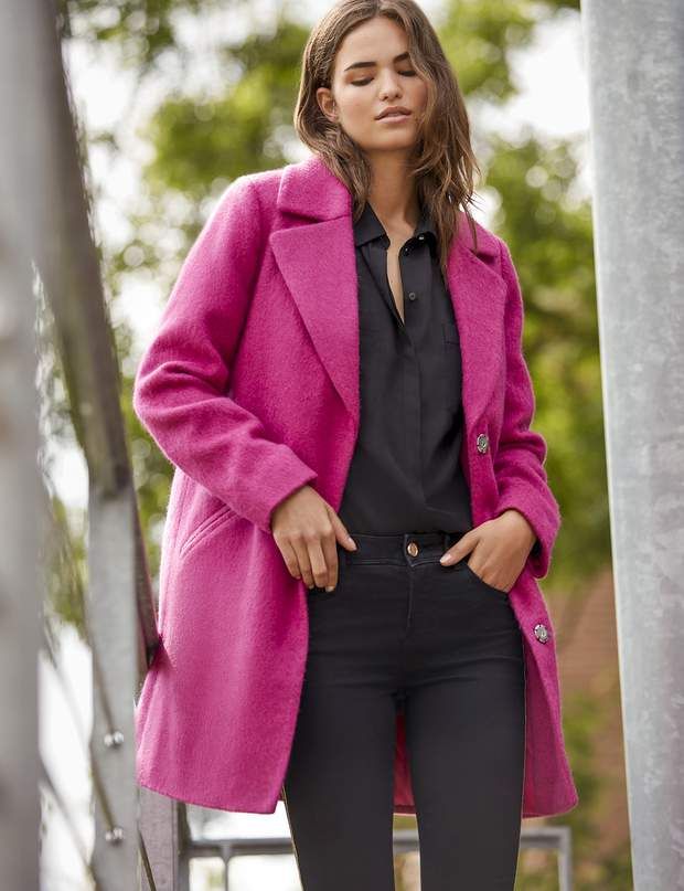 manteau fushia