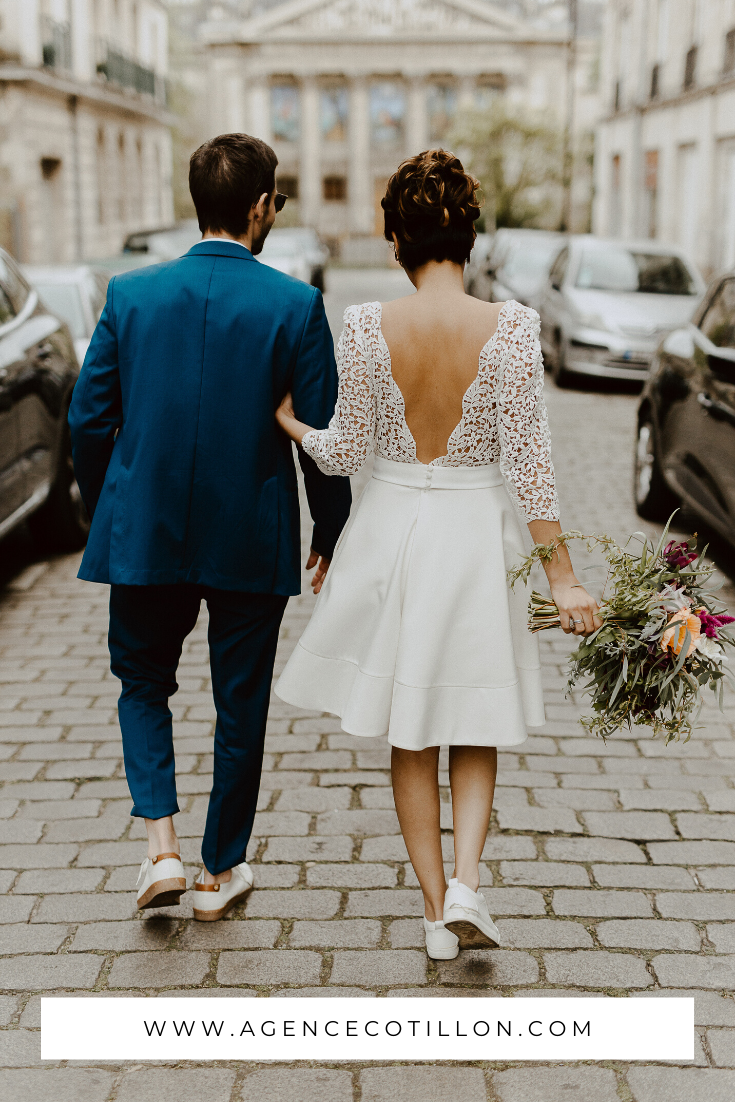 tenue mariage femme avec basket