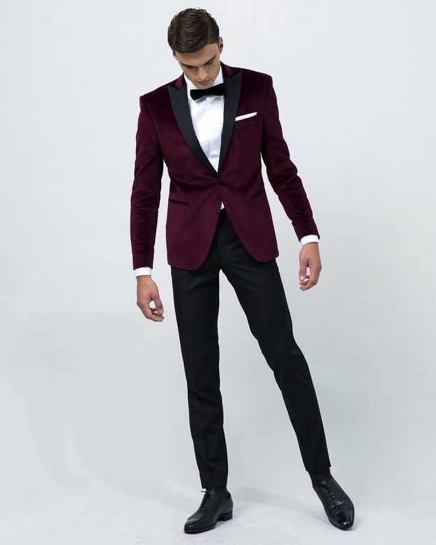 costume bordeaux homme