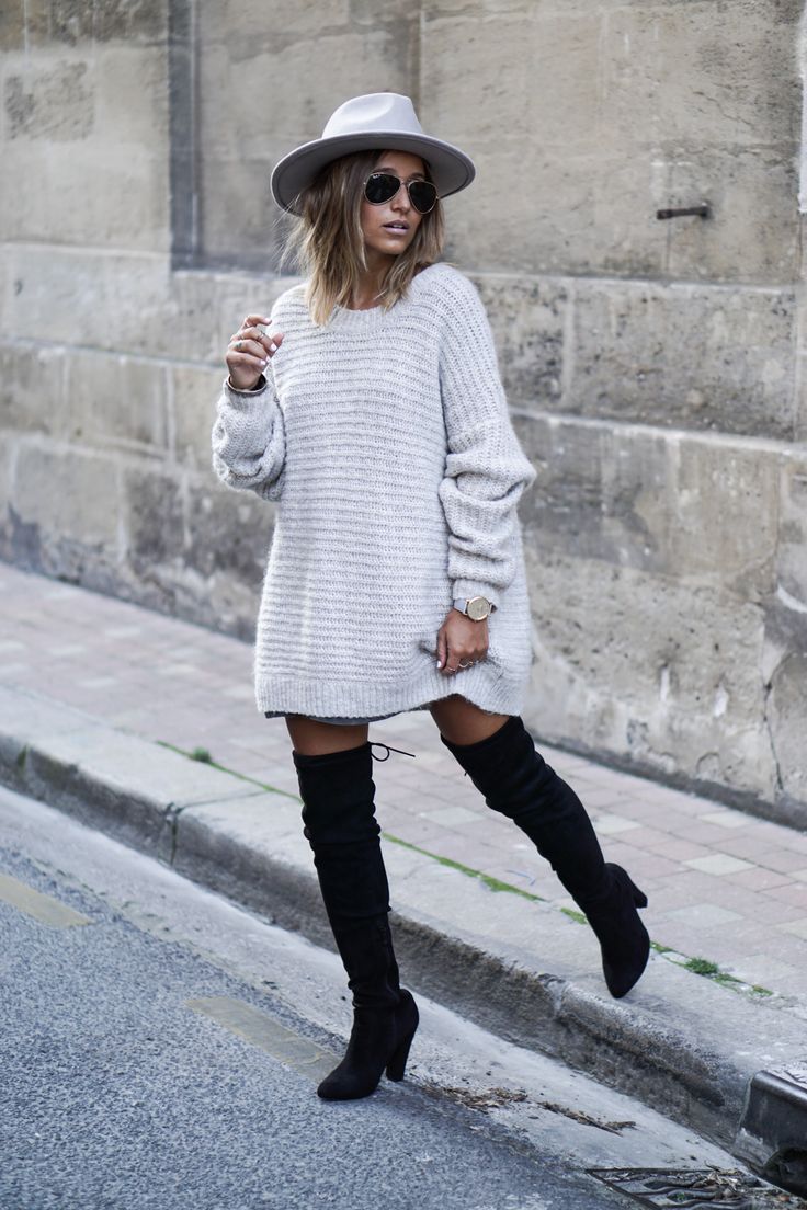 robe pull avec cuissarde