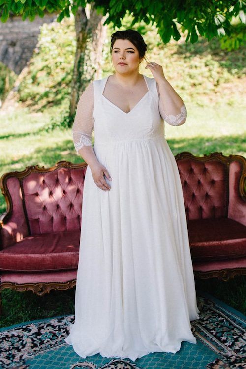 tenue mariage civil femme grande taille