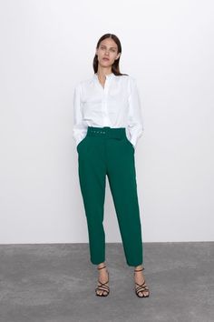 tenue pantalon vert