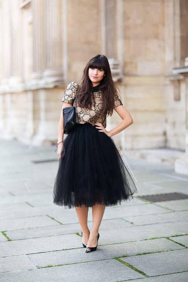 look jupe tulle