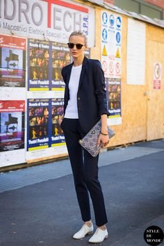 look blazer bleu marine femme