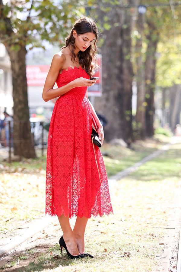 look robe rouge