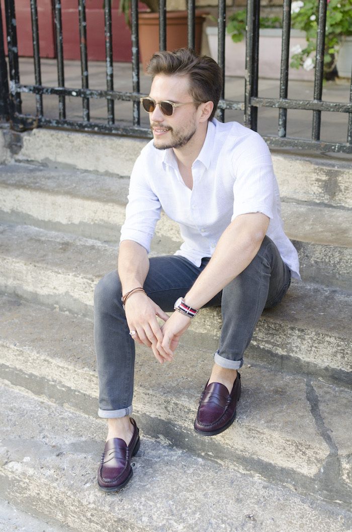 tenue avec mocassin homme