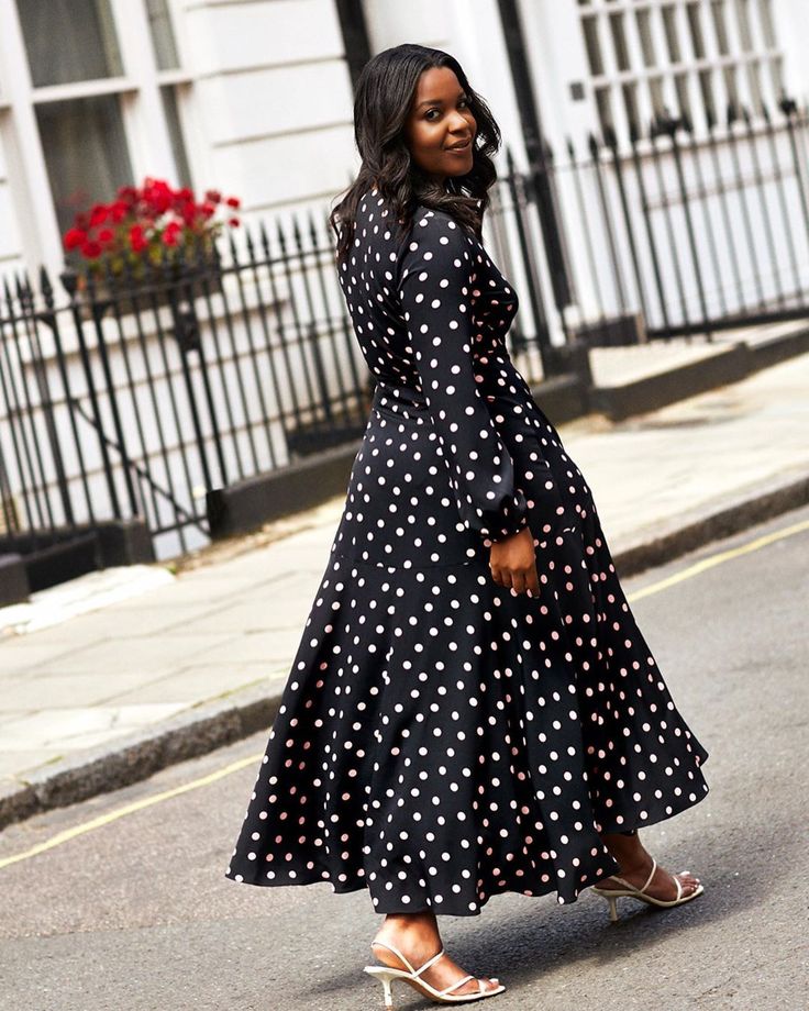 look robe à pois