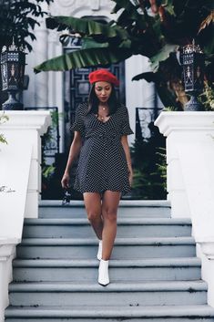 tenue avec beret femme