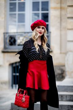 tenue avec beret femme