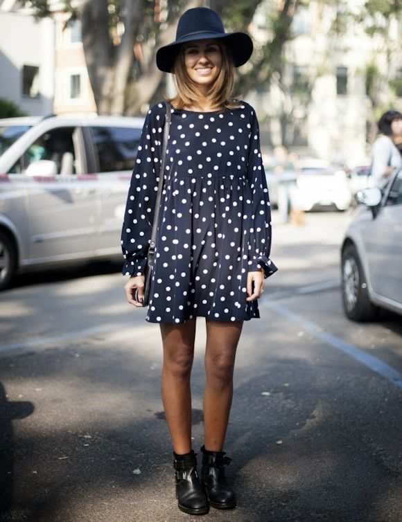 look robe à pois