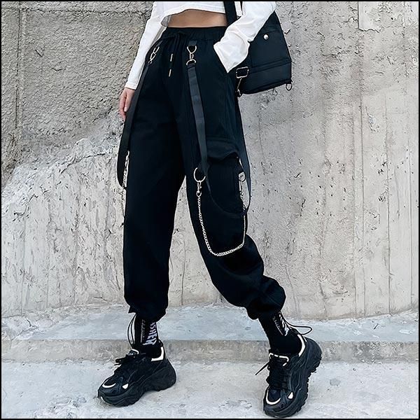 tenue avec pantalon militaire femme