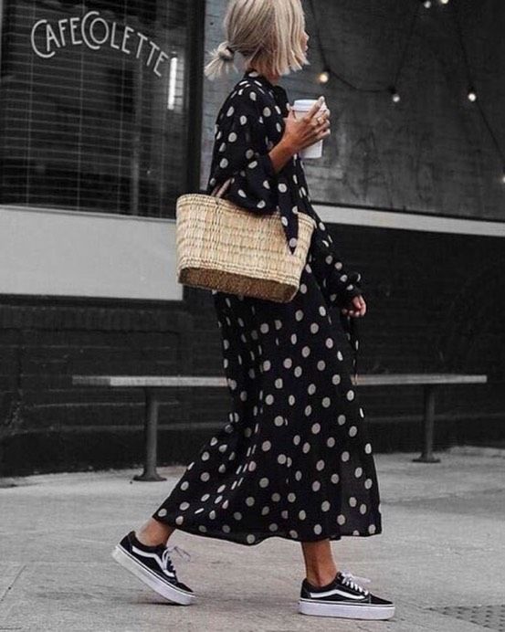 look robe à pois