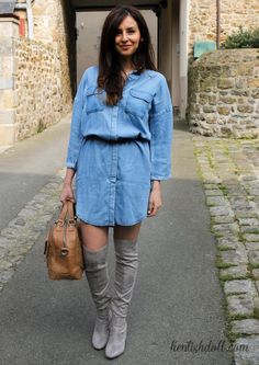 tenue robe en jean