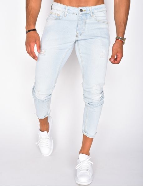 quoi mettre avec un jean blanc homme