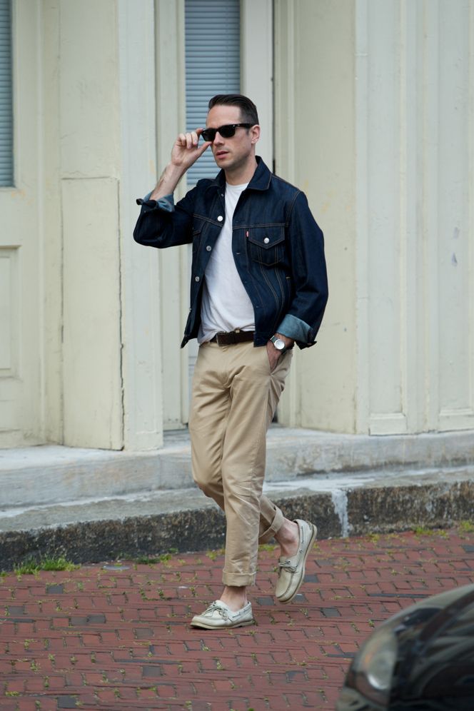 beige chinos shirt