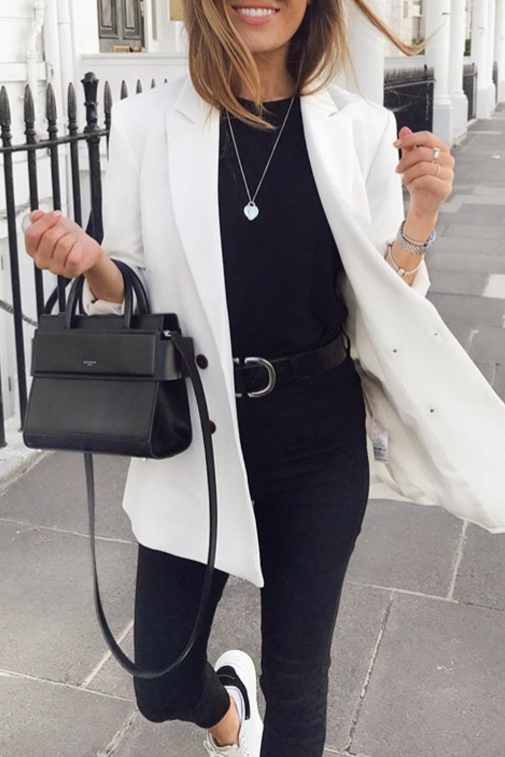 blazer blanc tenue