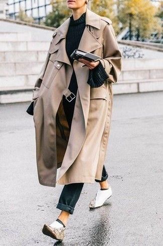 look trench noir