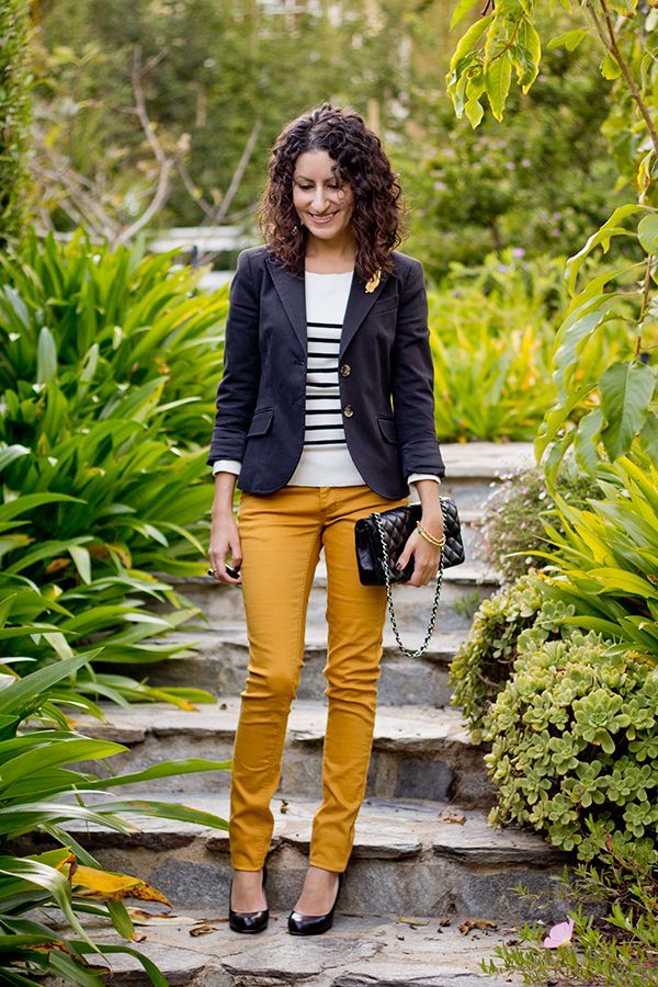 tenue pantalon jaune moutarde femme