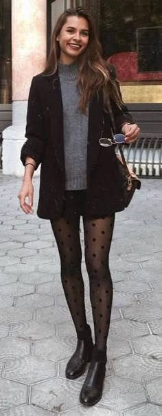 collant à pois look