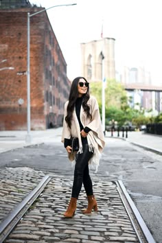 poncho look