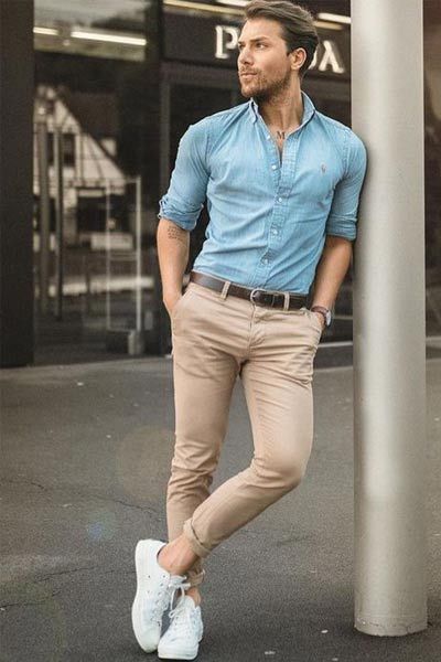 chemise beige homme avec quoi
