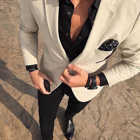 chemise beige homme avec quoi