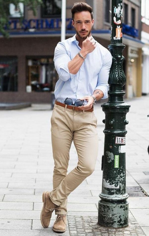 chemise beige homme avec quoi