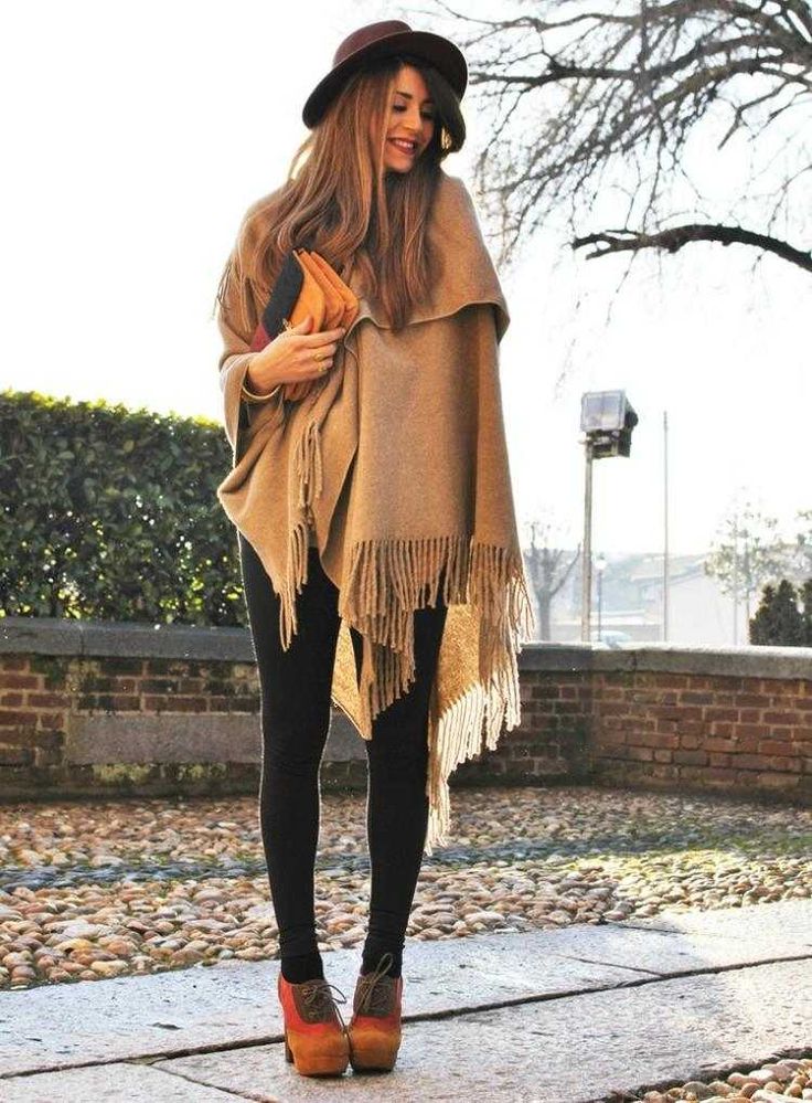 poncho look