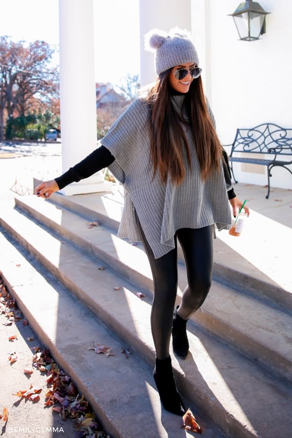poncho look