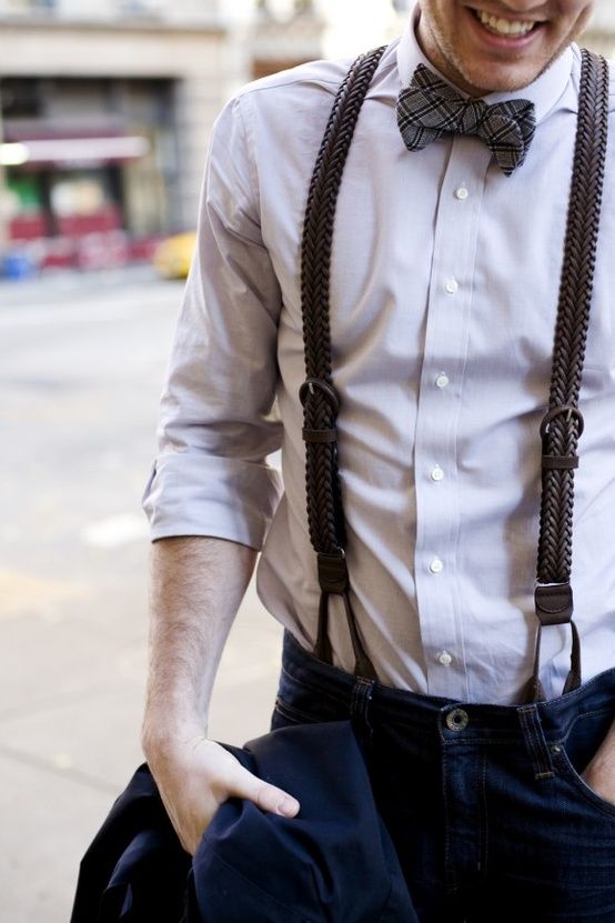 tenue homme bretelle